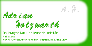 adrian holzwarth business card